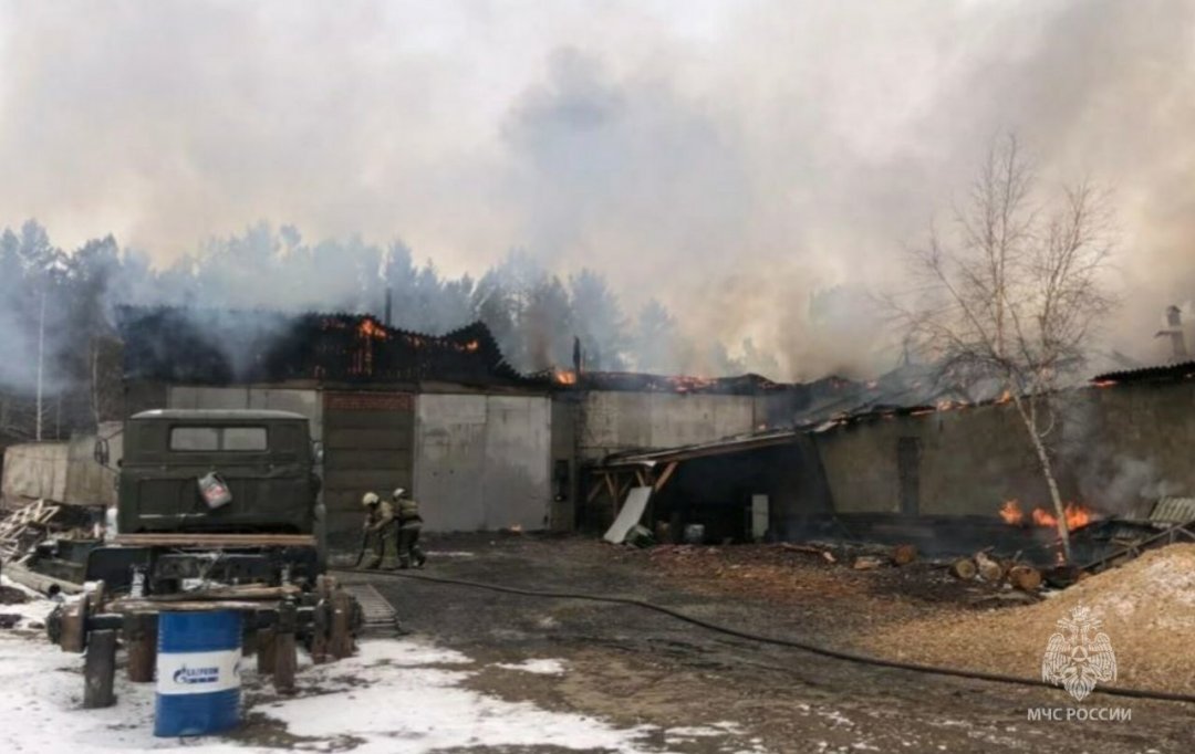 Возгорание в Муйском районе